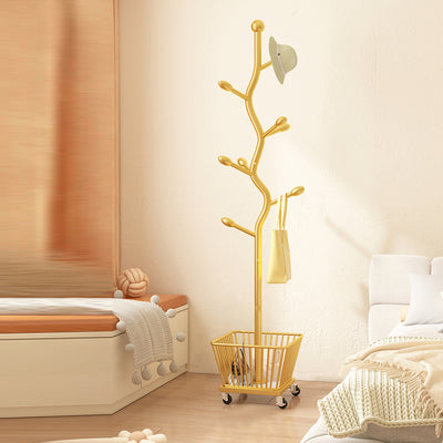 Moderner Art Deco Kaktus Kohlenstoffstahl 1-Korb Beweglicher Aufbewahrungsschrank für das Schlafzimmer 
