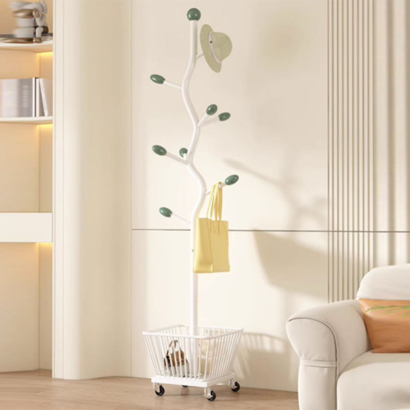 Moderner Art Deco Kaktus Kohlenstoffstahl 1-Korb Beweglicher Aufbewahrungsschrank für das Schlafzimmer 