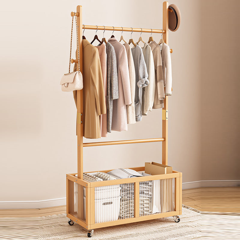 Modern Simplicity Rectangular Solid Wood Acrylic Plastic Rattan Weaving 1-Cabinet Movable Storage Cabinet For Bedroom