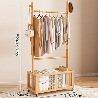 Modern Simplicity Rectangular Solid Wood Acrylic Plastic Rattan Weaving 1-Cabinet Movable Storage Cabinet For Bedroom