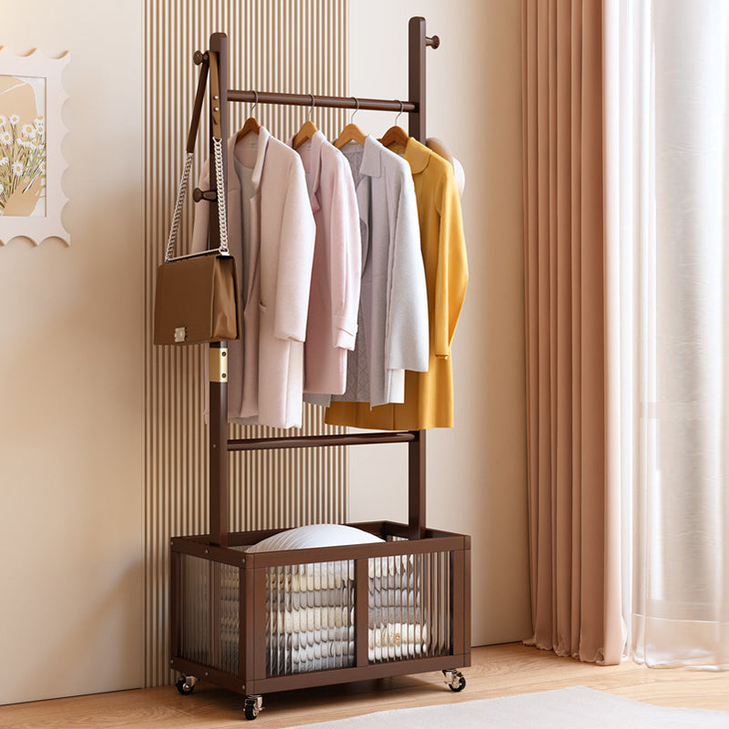 Modern Simplicity Rectangular Solid Wood Acrylic Plastic Rattan Weaving 1-Cabinet Movable Storage Cabinet For Bedroom