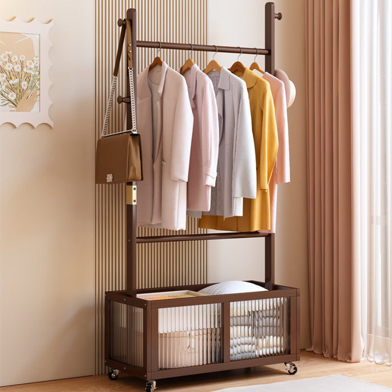 Modern Simplicity Rectangular Solid Wood Acrylic Plastic Rattan Weaving 1-Cabinet Movable Storage Cabinet For Bedroom