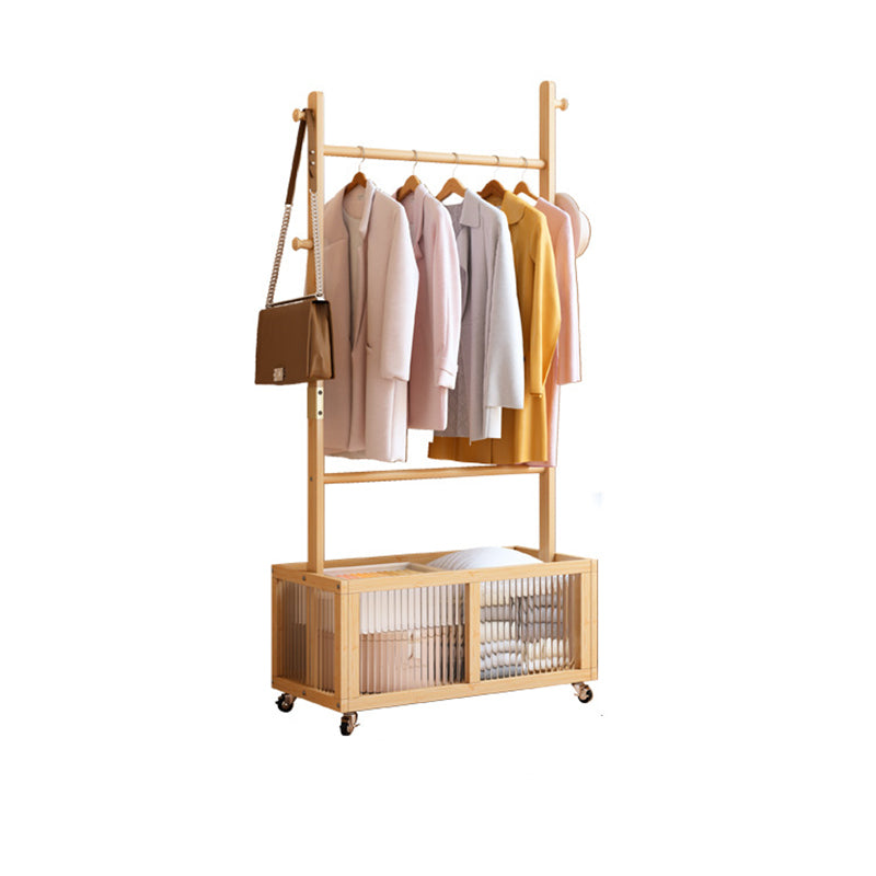 Modern Simplicity Rectangular Solid Wood Acrylic Plastic Rattan Weaving 1-Cabinet Movable Storage Cabinet For Bedroom