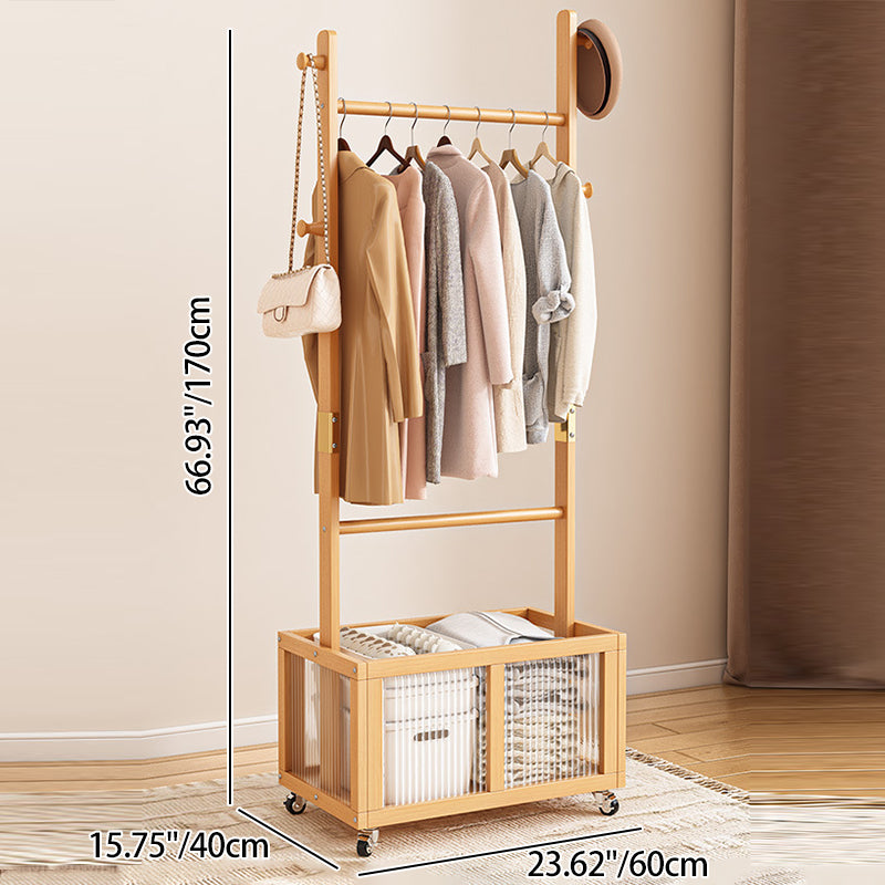 Modern Simplicity Rectangular Solid Wood Acrylic Plastic Rattan Weaving 1-Cabinet Movable Storage Cabinet For Bedroom