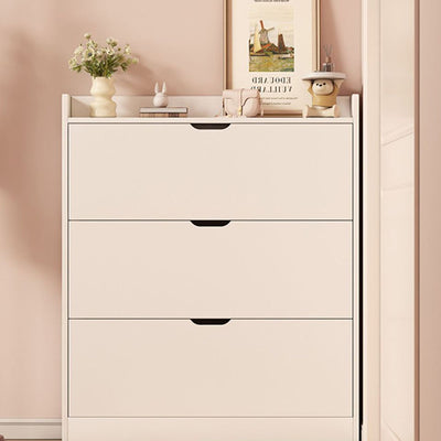 Modern Minimalist Ultra-Thin Rectangular Solid Wood Core Panel Shoe Storage 2/3-Cabinet For Entryways