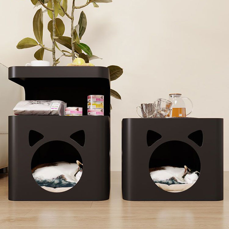 Modern Minimalist Geometric Carbon Steel Pet End Table 2/3-Tier For Living Room