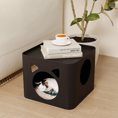 Modern Minimalist Geometric Carbon Steel Pet End Table 2/3-Tier For Living Room