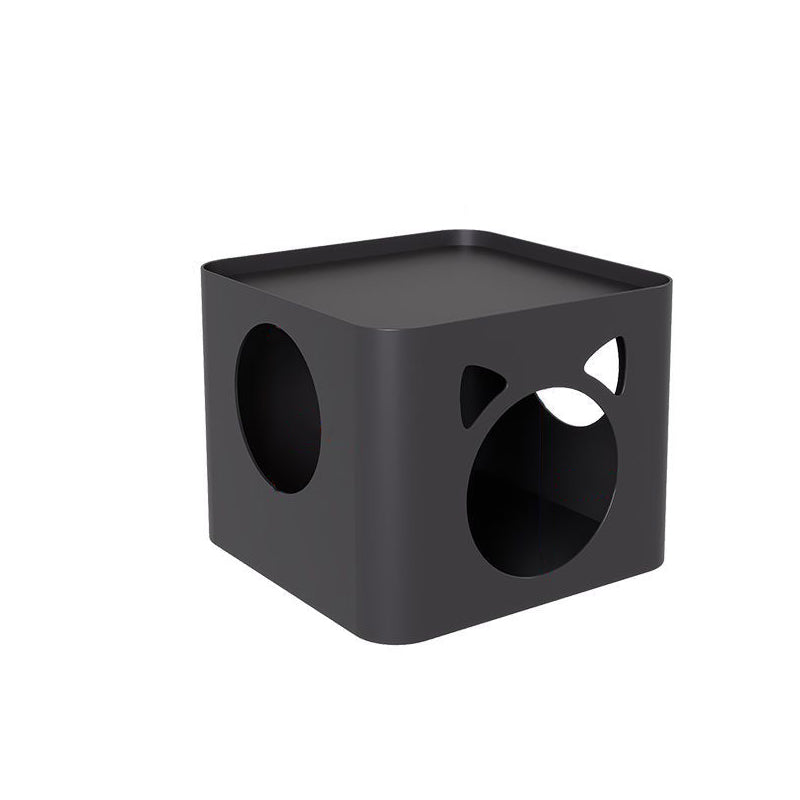 Modern Minimalist Geometric Carbon Steel Pet End Table 2/3-Tier For Living Room