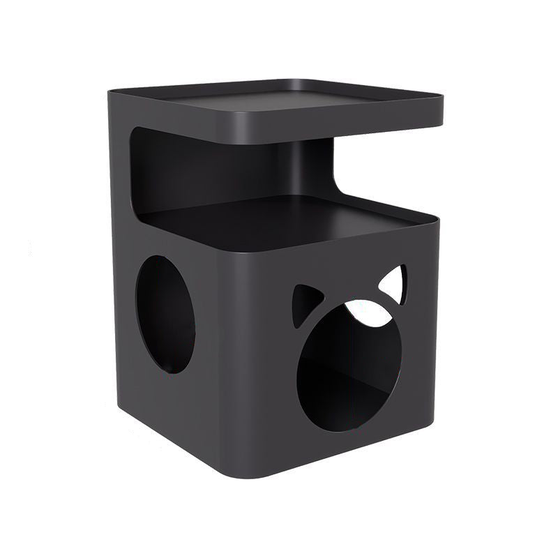 Modern Minimalist Geometric Carbon Steel Pet End Table 2/3-Tier For Living Room