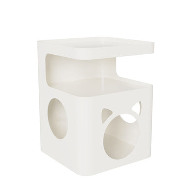 Modern Minimalist Geometric Carbon Steel Pet End Table 2/3-Tier For Living Room
