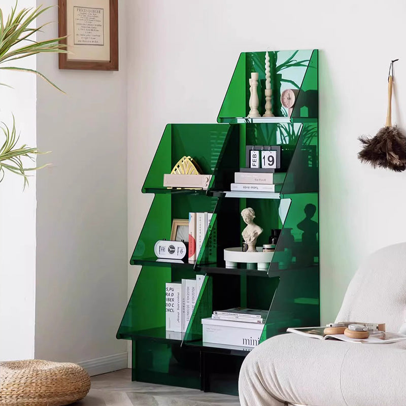 Contemporary Creative Christmas Tree Acrylic Storage Cabinet 3/4-Tier For Living Room