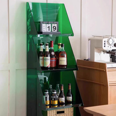 Contemporary Creative Christmas Tree Acrylic Storage Cabinet 3/4-Tier For Living Room