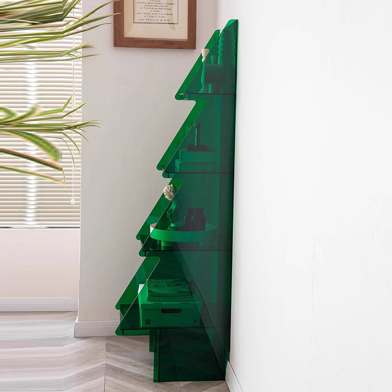 Contemporary Creative Christmas Tree Acrylic Storage Cabinet 3/4-Tier For Living Room
