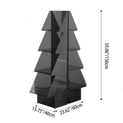 Contemporary Creative Christmas Tree Acrylic Storage Cabinet 3/4-Tier For Living Room