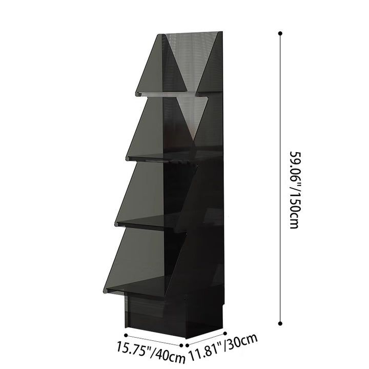 Contemporary Creative Christmas Tree Acrylic Storage Cabinet 3/4-Tier For Living Room