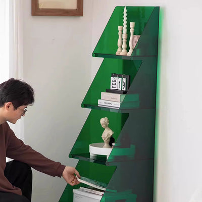 Contemporary Creative Christmas Tree Acrylic Storage Cabinet 3/4-Tier For Living Room