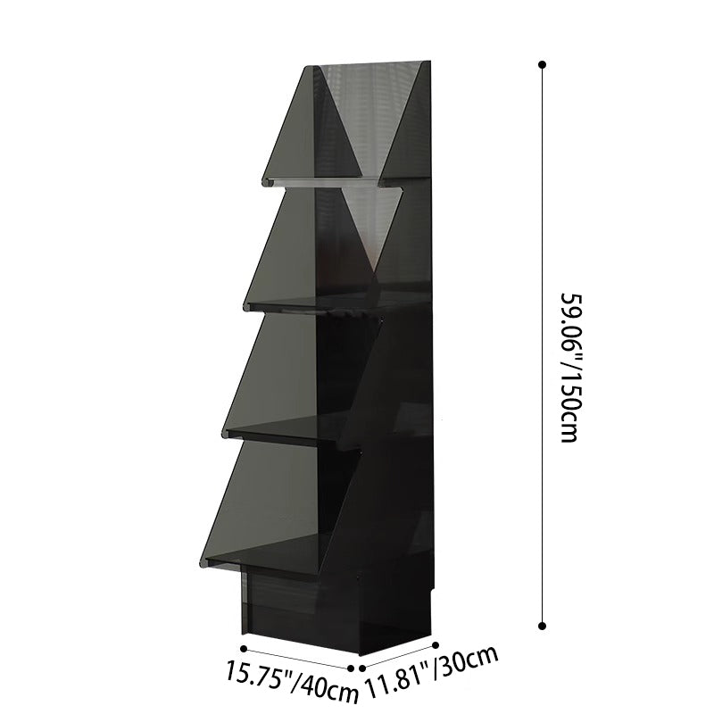 Contemporary Creative Christmas Tree Acrylic Storage Cabinet 3/4-Tier For Living Room