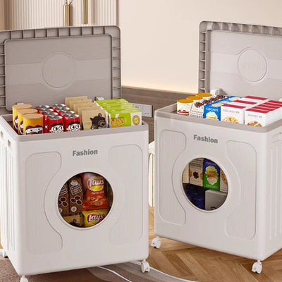 Modern Minimalist Kids Movable Rectangular Plastic Foldable Large Capacity Storage Cabinet 1-Cabinet For Bedroom