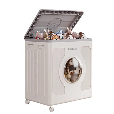 Modern Minimalist Kids Movable Rectangular Plastic Foldable Large Capacity Storage Cabinet 1-Cabinet For Bedroom