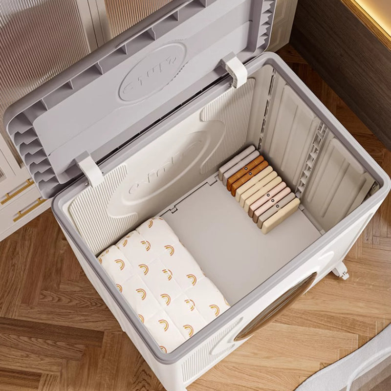 Modern Minimalist Kids Movable Rectangular Plastic Foldable Large Capacity Storage Cabinet 1-Cabinet For Bedroom