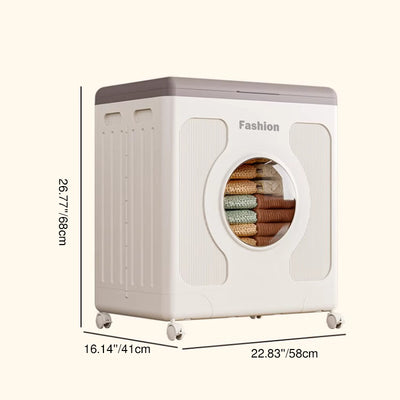 Modern Minimalist Kids Movable Rectangular Plastic Foldable Large Capacity Storage Cabinet 1-Cabinet For Bedroom