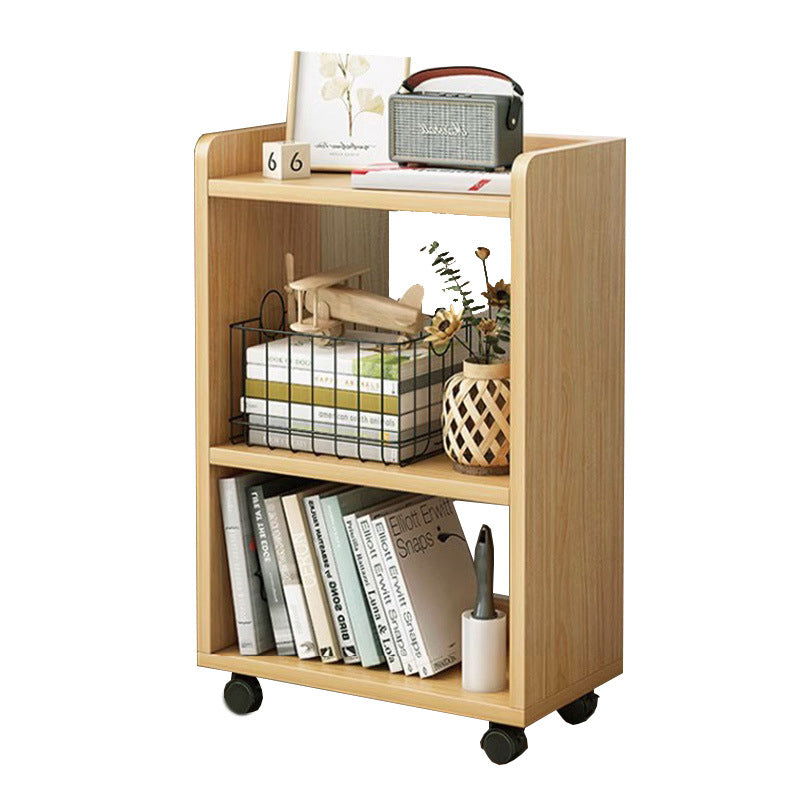 Modern Minimalist Movable Rectangular MDF Plastic Storage Cabinet 3-Tier For Study