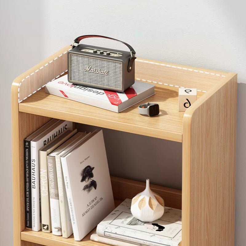 Modern Minimalist Movable Rectangular MDF Plastic Storage Cabinet 3-Tier For Study