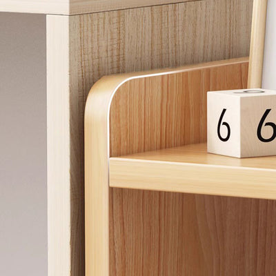 Modern Minimalist Movable Rectangular MDF Plastic Storage Cabinet 3-Tier For Study