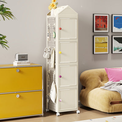 Modern Minimalist Movable Rotatable Square Plastic Foldable Storage Cabinet 2/3/4-Cabinet For Living Room