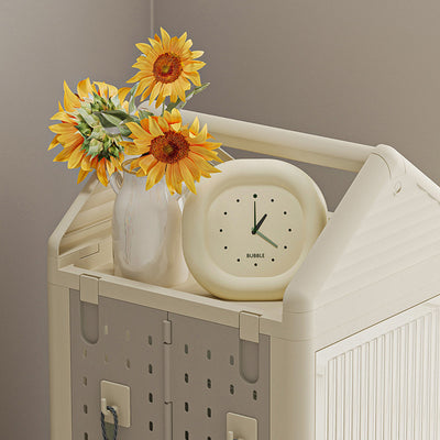 Modern Minimalist Movable Rotatable Square Plastic Foldable Storage Cabinet 2/3/4-Cabinet For Living Room