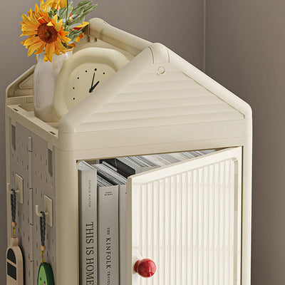 Modern Minimalist Movable Rotatable Square Plastic Foldable Storage Cabinet 2/3/4-Cabinet For Living Room
