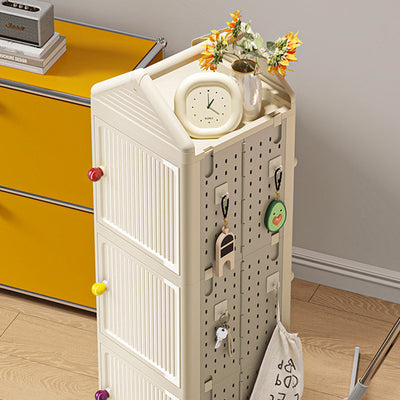 Modern Minimalist Movable Rotatable Square Plastic Foldable Storage Cabinet 2/3/4-Cabinet For Living Room