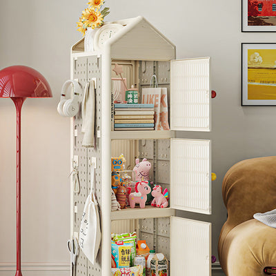Modern Minimalist Movable Rotatable Square Plastic Foldable Storage Cabinet 2/3/4-Cabinet For Living Room