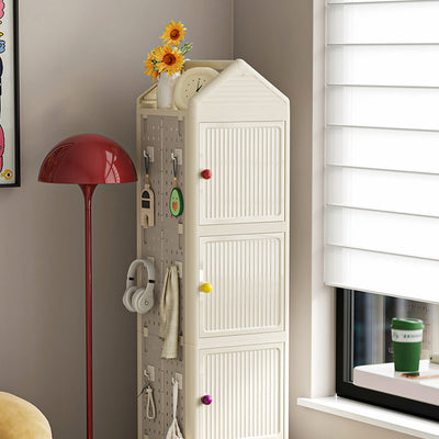 Modern Minimalist Movable Rotatable Square Plastic Foldable Storage Cabinet 2/3/4-Cabinet For Living Room