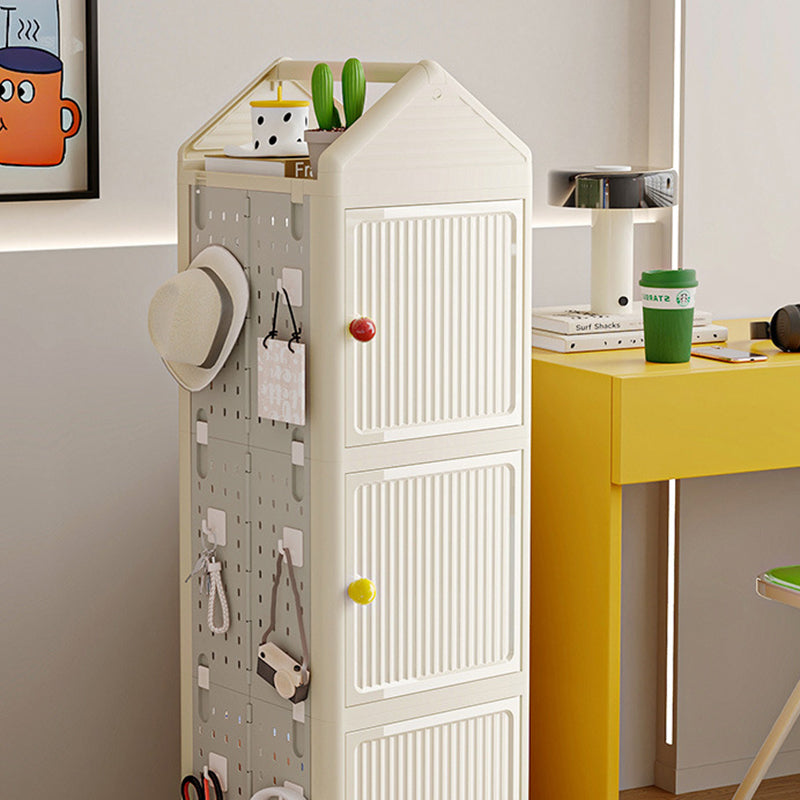 Modern Minimalist Movable Rotatable Square Plastic Foldable Storage Cabinet 2/3/4-Cabinet For Living Room