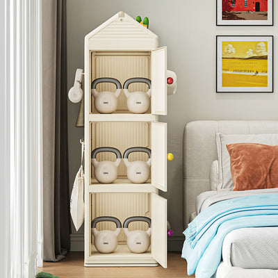 Modern Minimalist Movable Rotatable Square Plastic Foldable Storage Cabinet 2/3/4-Cabinet For Living Room