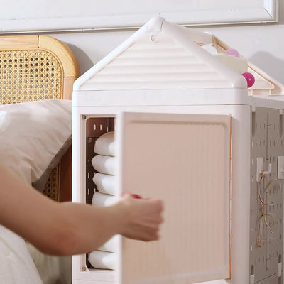 Modern Minimalist Movable Rotatable Square Plastic Foldable Storage Cabinet 2/3/4-Cabinet For Living Room