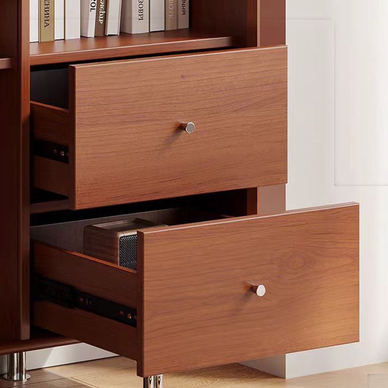Traditional Vintage Rectangular Pine Wood Boxwood Solid Wood Multi-Layer Board Stainless Steel Storage Cabinet 3-Cabinet For Living Room
