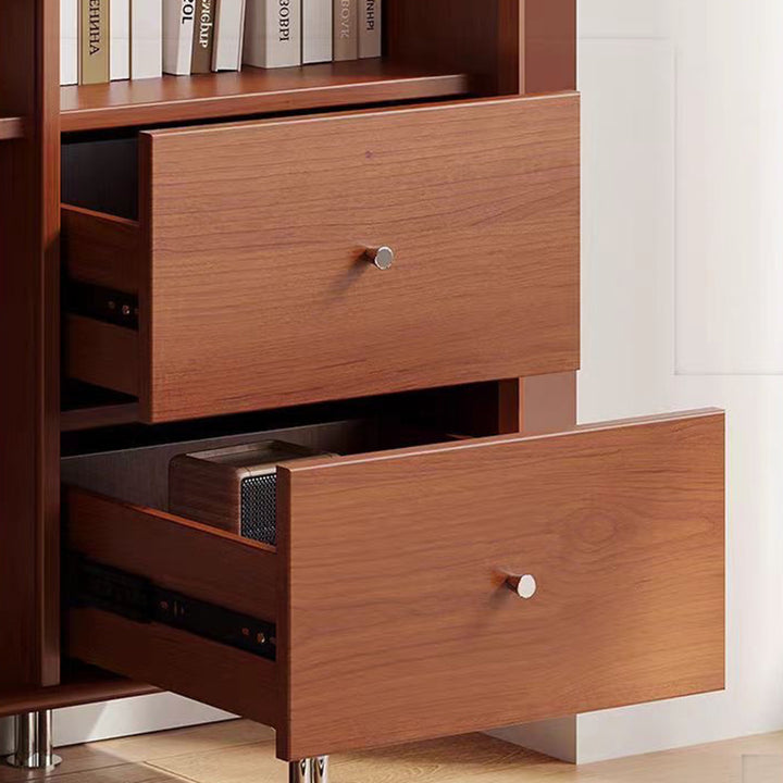 Traditional Vintage Rectangular Pine Wood Boxwood Solid Wood Multi-Layer Board Stainless Steel Storage Cabinet 3-Cabinet For Living Room