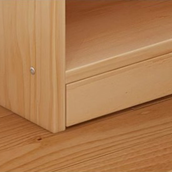 Moderner minimalistischer quadratischer Aufbewahrungsschrank aus Kiefernholz-Verbundplatte und Acryl, 1/2-Schrank, für das Arbeitszimmer 