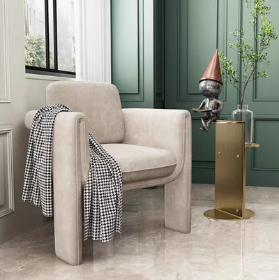 Contemporary Industrial Arc Rectangular Stainless Steel End Table 3-Tier For Living Room