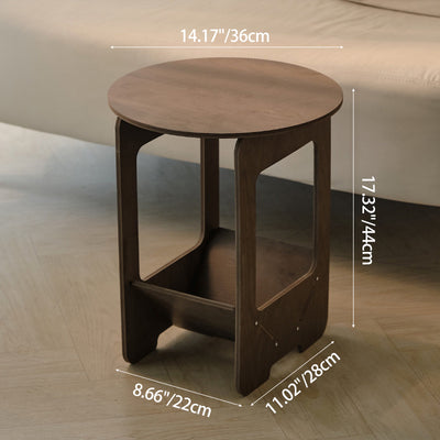 Table d'appoint moderne en composites bois-plastique à deux niveaux pour salon 