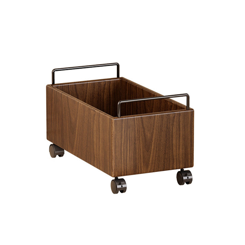 Modern Minimalist Movable Rectangular Solid Wood Kids Storage Cabinet 1-Cabinet For Study