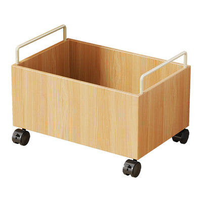 Modern Minimalist Movable Rectangular Solid Wood Kids Storage Cabinet 1-Cabinet For Study