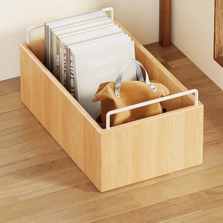 Armoire de rangement pour enfants moderne minimaliste rectangulaire mobile en bois massif 1 caisson pour étude 