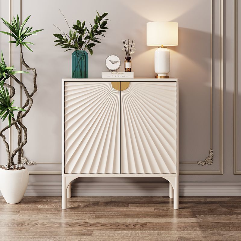 Contemporary Scandinavian Rectangular Eco-Friendly Engineered Wood Cherry Wood Storage Cabinet 3-Tier For Living Room