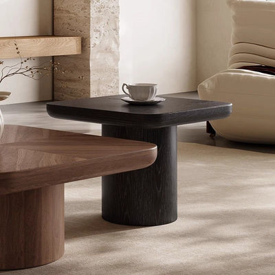 Traditional Vintage Square MDF Coffee Table Set 1-Tier For Living Room