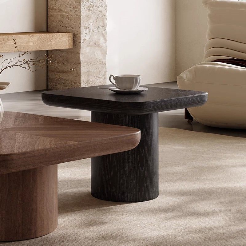 Traditional Vintage Square MDF Coffee Table Set 1-Tier For Living Room