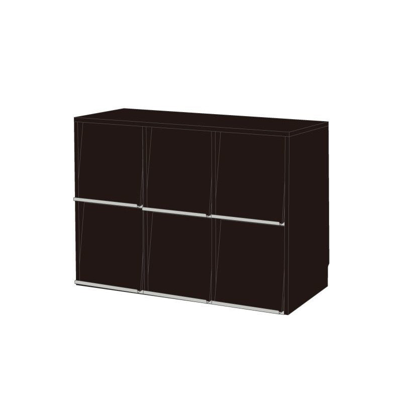 Traditional Vintage Rectangular Pine Wood Plywood Stainless Steel Storage Cabinet 4/6-Cabinet For Study