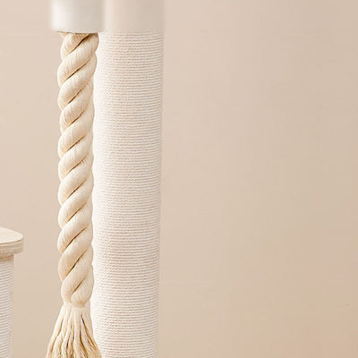 Contemporary Creative Tree Acrylic Multi-Layer Board Corduroy Cotton Rope Multi-Functional Cat Tower 2/4/5-Tier For Living Room